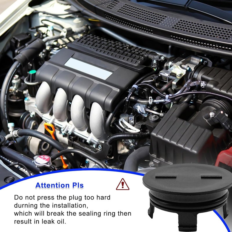 KEVWR Cylinder Head Cam Plug Compatible with Honda Cr-v Civic Cam Plug Cap Replace 12513-P72-003 - Image 4